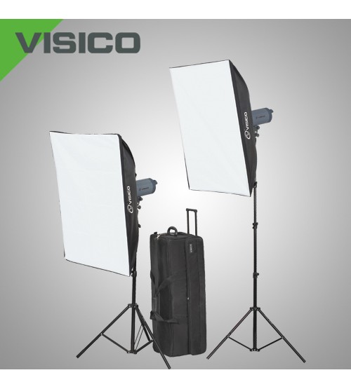 Visico VC-600 HH Softbox Kit 2 Flash Head